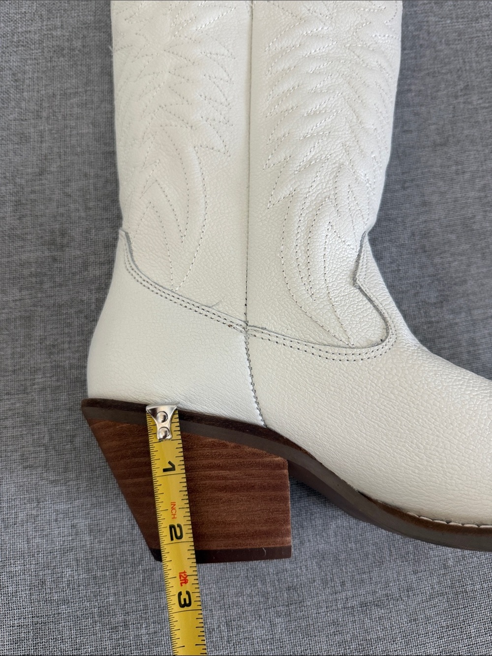 Dingo Raisin Kane leather White Tall Western Cowboy Boots Snip Toe - Picture 10 of 14